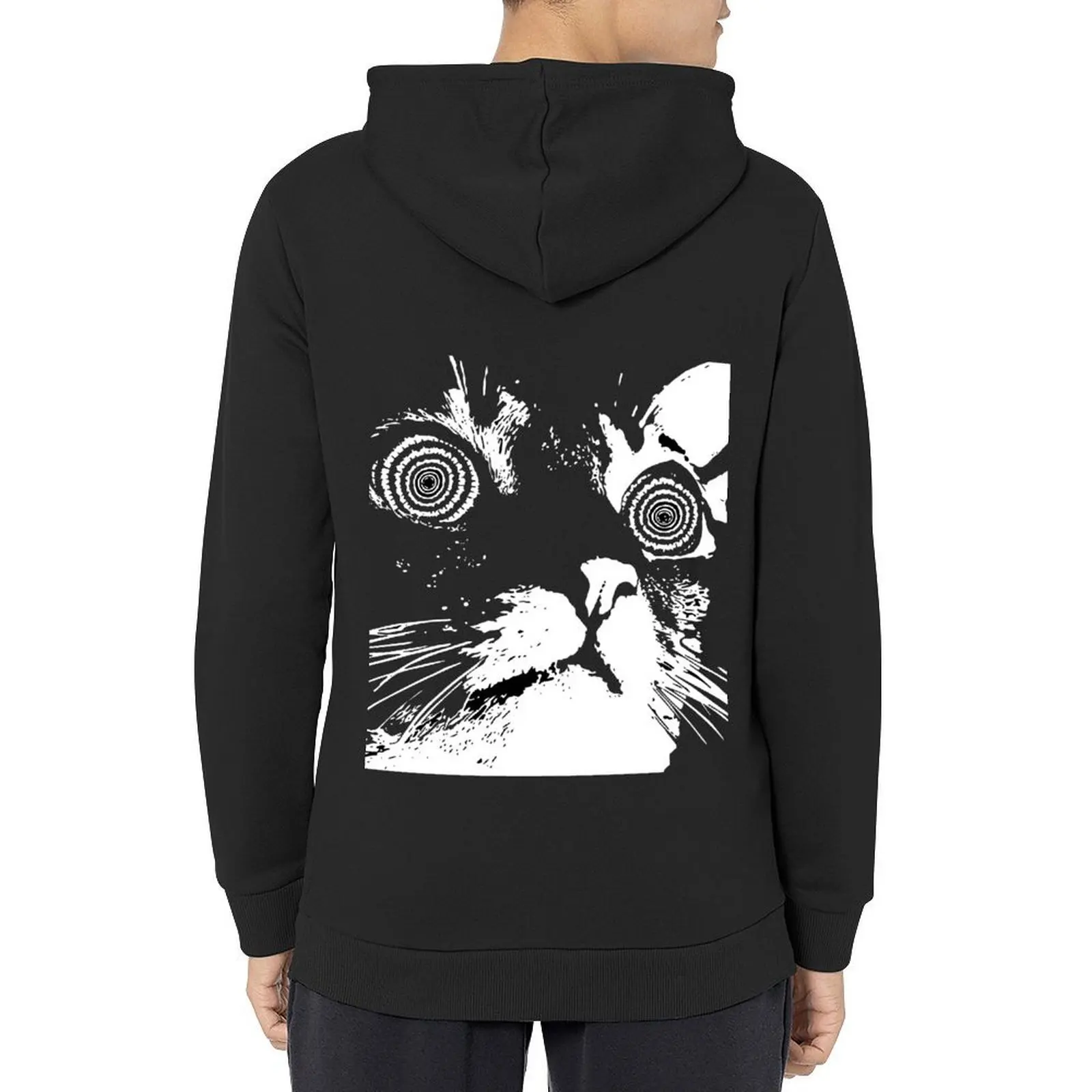 

hypno cat v1.2 Hoodie men wear clothes for men winter clothes men's sweat-shirt new in hoodies & sweatshirts