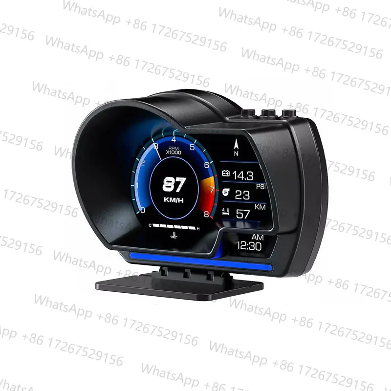 Universal OBD2&GPS Double Systems Meter Speedometer Head Up Display Muti-function Gauge Water Temp Turbo Car Accessories HUD P6