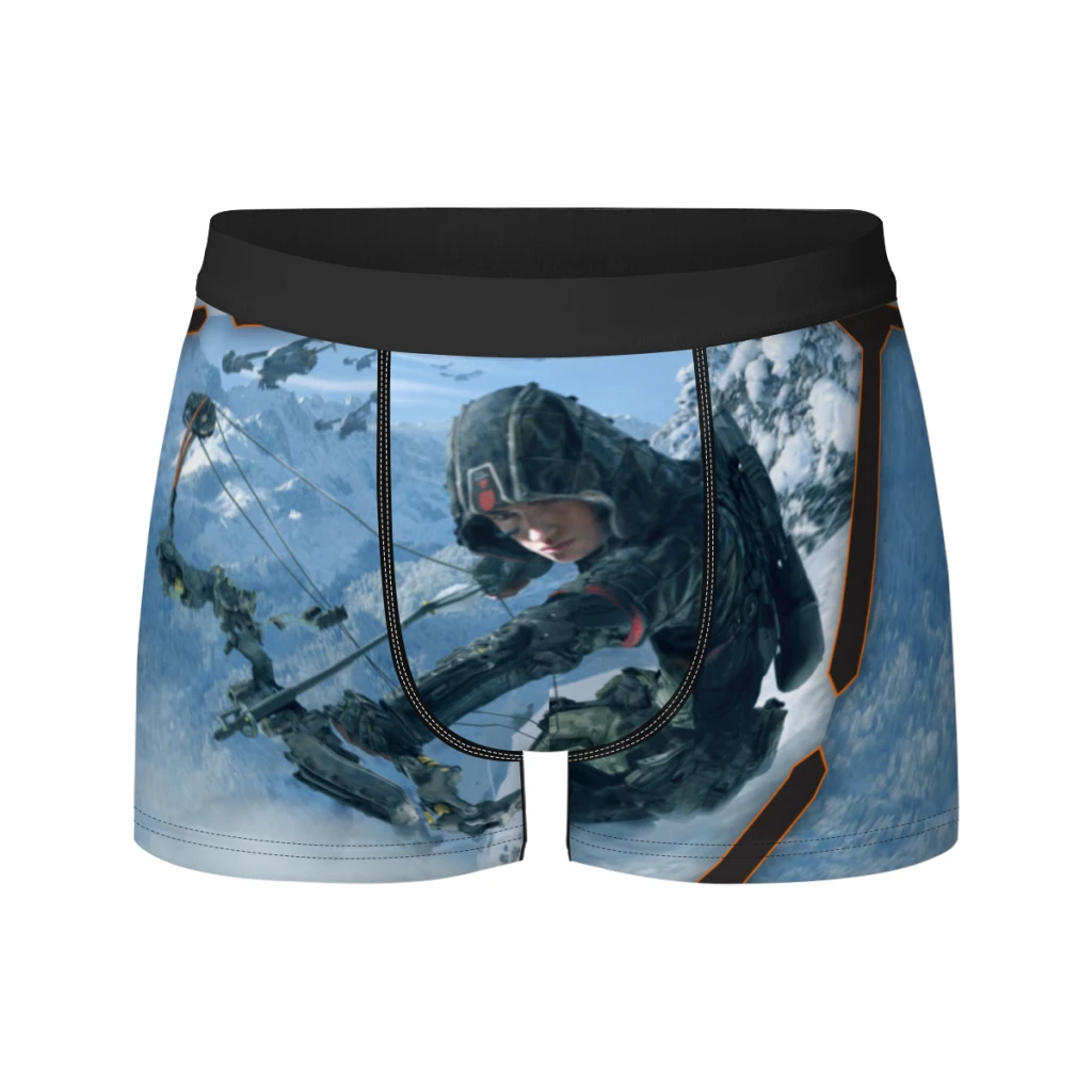 Call-of-Duty Breathable milk Silk Boyshorts Elastic Men's Underwear 3D Boxer Shorts Boxer Briefs