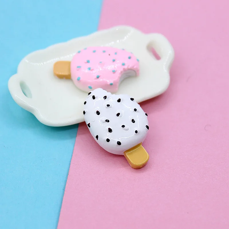 Accesorios de helado de imitación para bebidas frías, 10 piezas, Material de caramelo de Navidad, Decoración de casa, decoración Diy, juguetes para niños