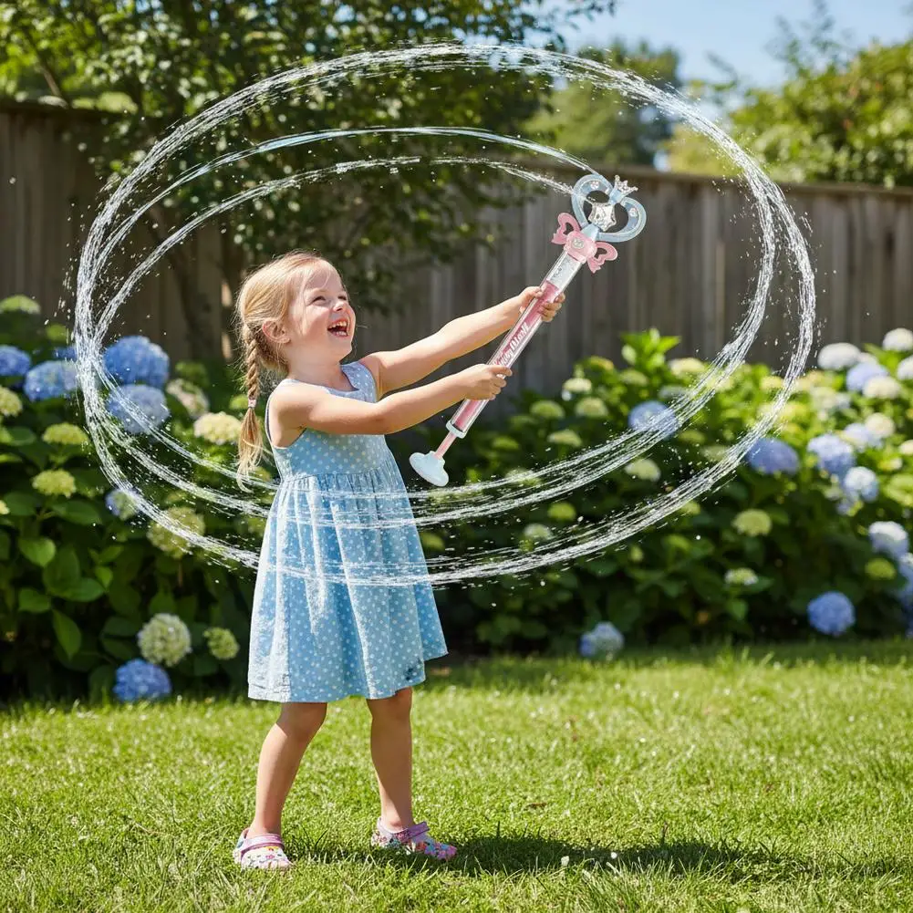 Magic Fairy Wand Water Gun Sparkling Summer Water Play Toy for Kids Adults Birthday Gift Water Battle Outdoor Toy