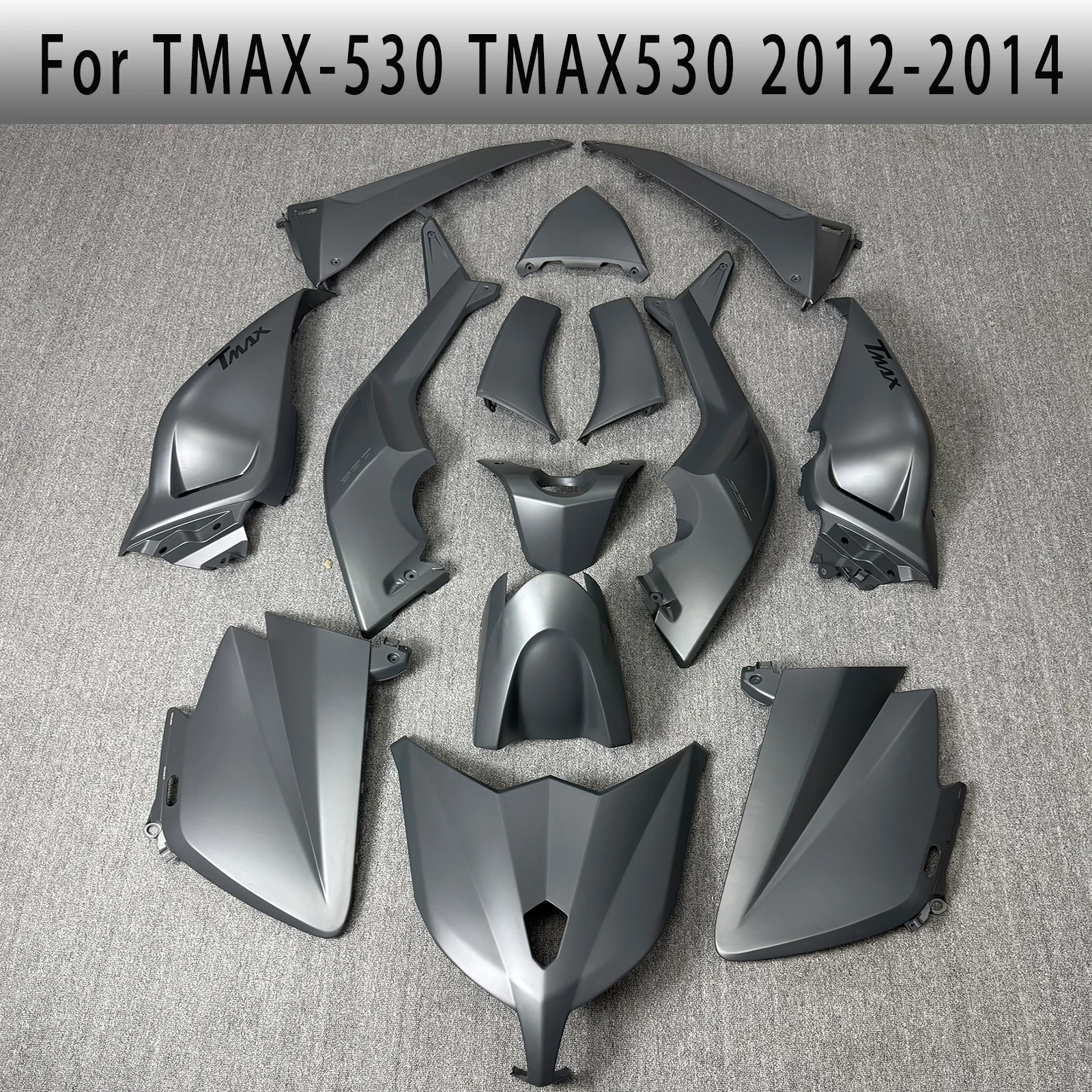 

Silver-Gray Full Body Fairing Kit for TMAX 530 Compatible with TMAX 530 2012, 2013, 2014 Models Full Fairing Kit Accessories