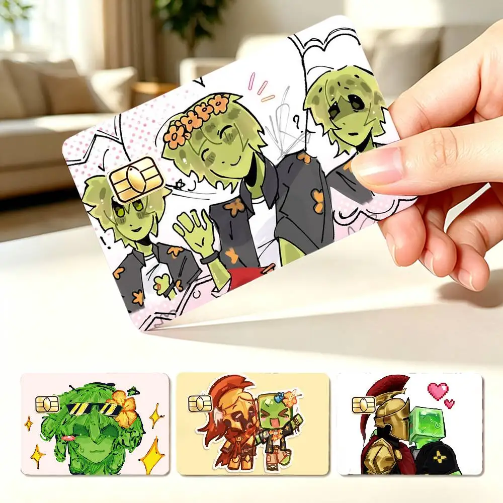 S-Slimeknight D3rlord3 Avery  4pcs 1Set Card Stickers Small Waterproof Chip 4PCS Card Sticker Anti-Scratch