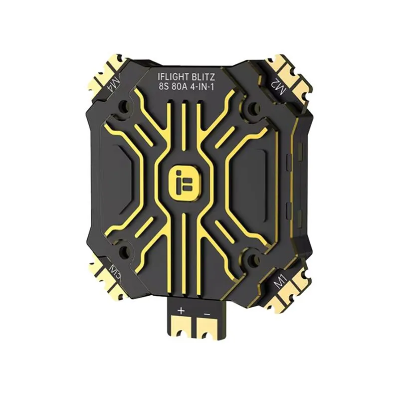 Iflight BLITZ E80A E80 Pro 4-em-1 ESC com tampa de alumínio CNC ou sem tampa CNC com furos de montagem de 35x35mm para peças FPV