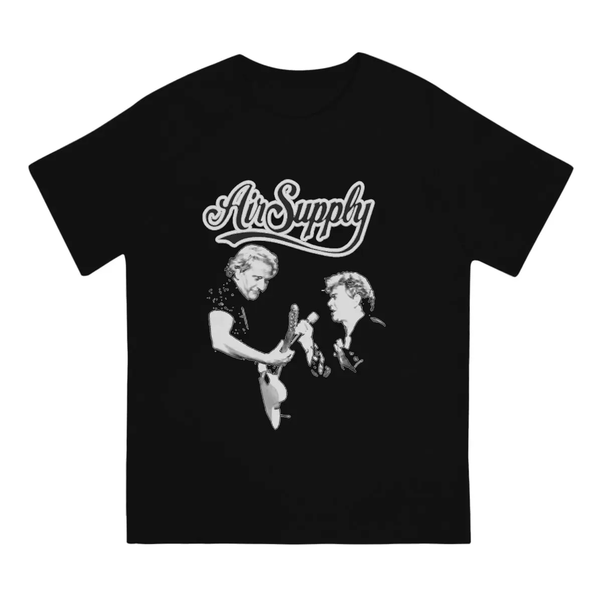 The World-renowned Slow Rock Group Of The 70s And 80s Men TShirt Air Supply Crewneck Short Sleeve  Cotton T Shirt Humor