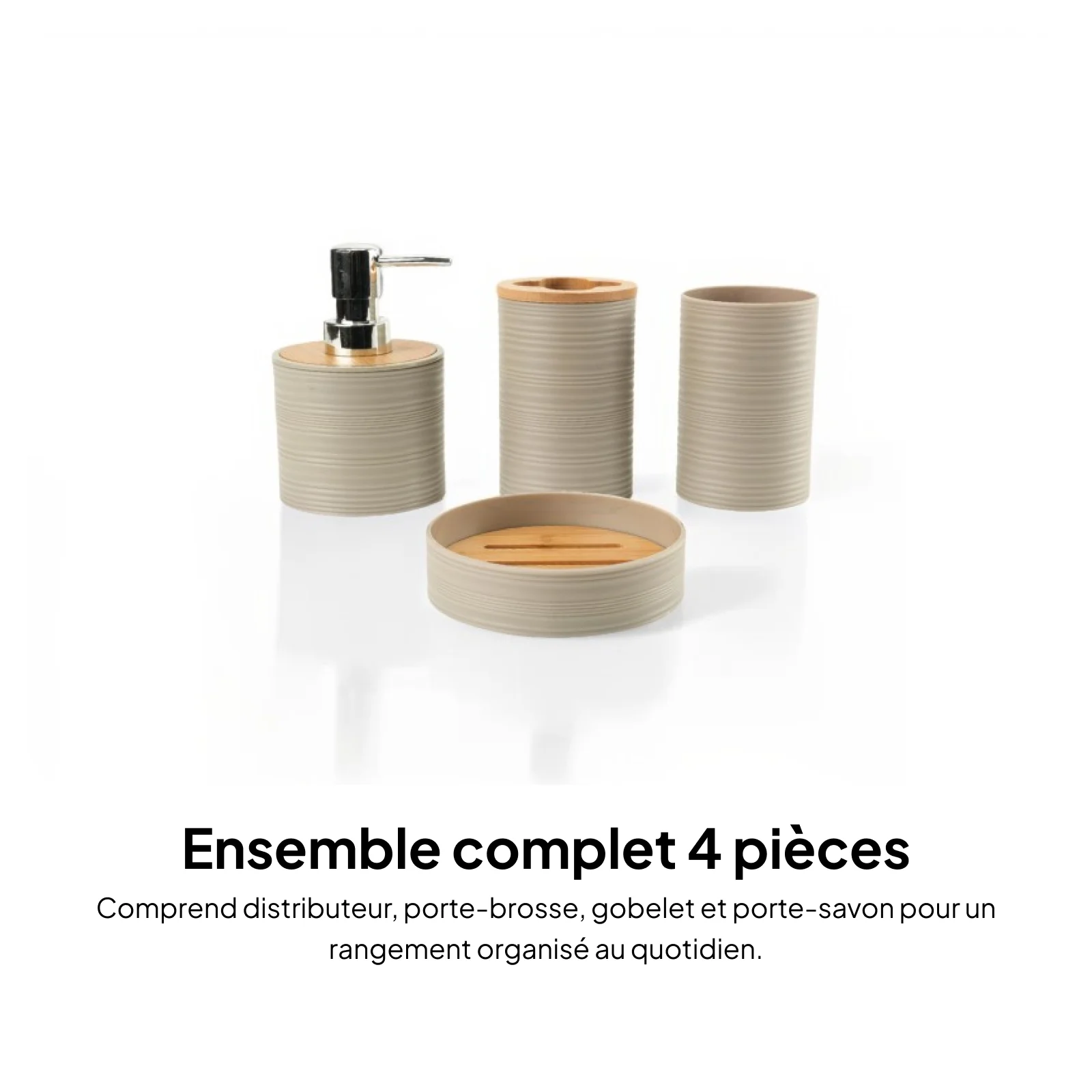Bathroom Accessories Complete Set Modern Plastic Vanity Kit Soap Dish Toothbrush Holder for Household Hotel Decor