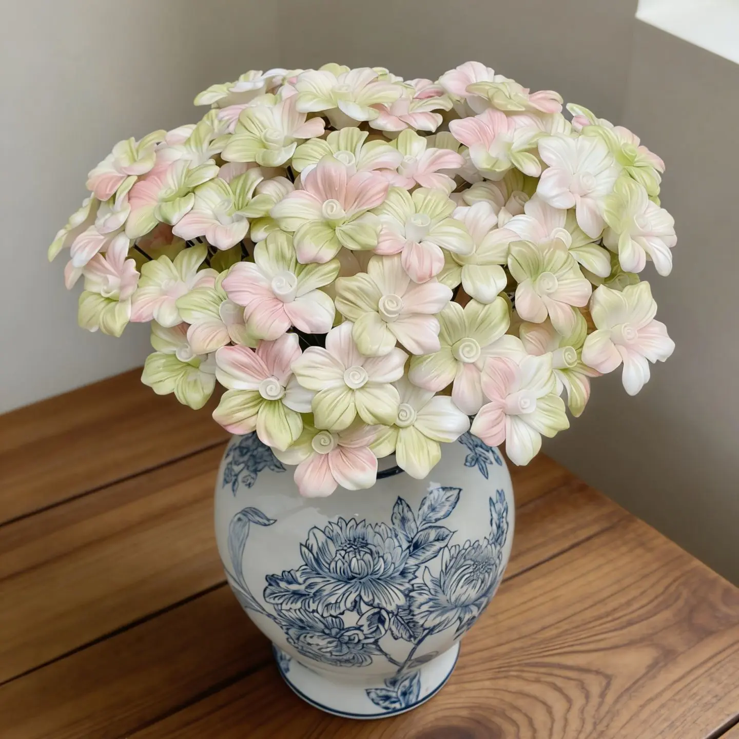 5 Stück Keramikblumen, handgefertigte Simulationsblumen für hohe Temperaturen, ländliche Wildblumen, kreative Geschenke, Heimdekoration – Detail 12