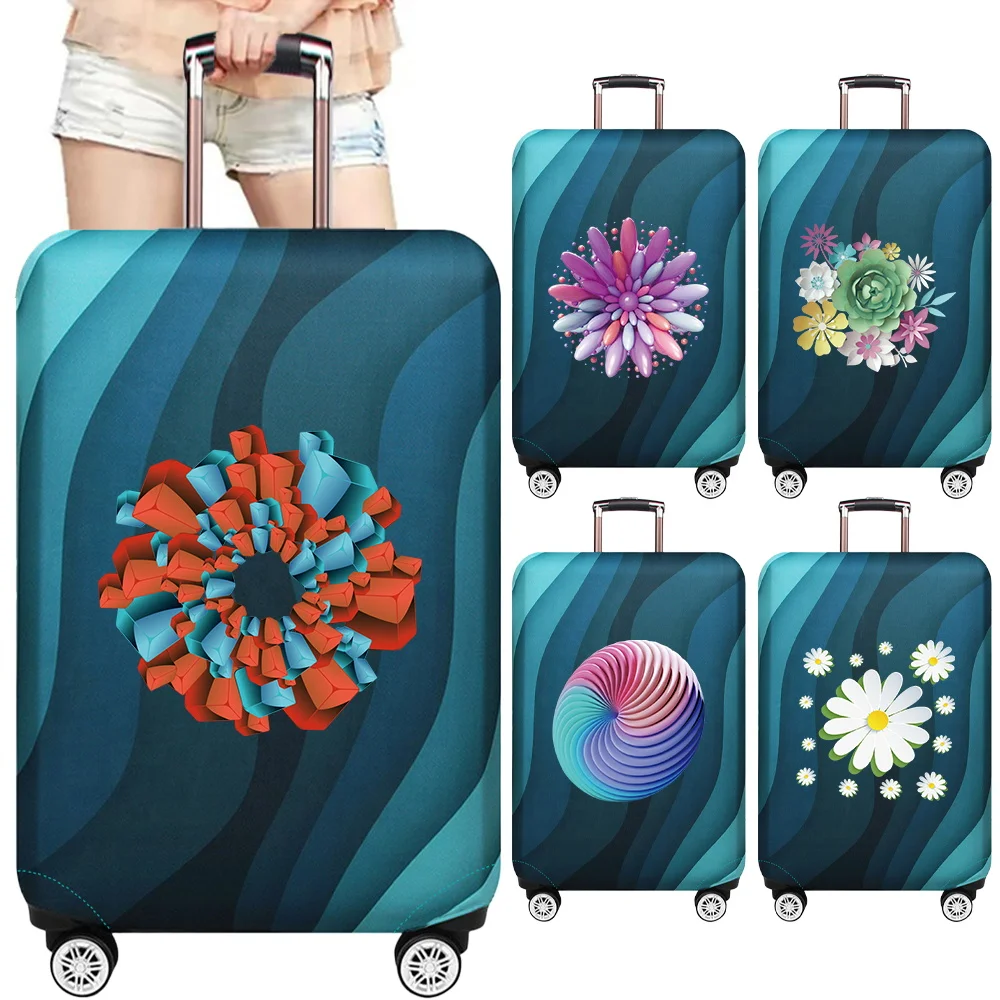 

2025 New Luggage Cover Travel Accessories Protective Case Wear Resistant Multiple Style Options 3D Series 18-32inch