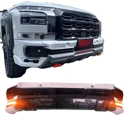 4x4 Accessories Plastic body kits Front Protect Guard with LED light ABS Front Grilles Bumper For Triton L200 2023 2024