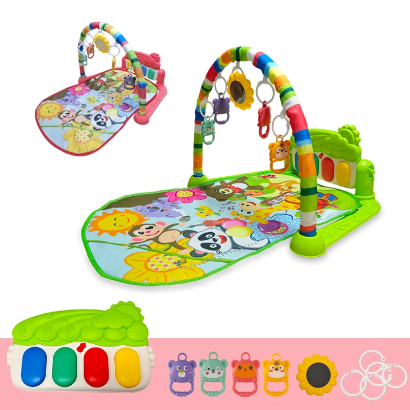 Baby Activity Pedal Piano Toys Piano Crawling Blanket Pedal Game Pad Baby Instrument Appease Piano Play Mats Early Education Toy