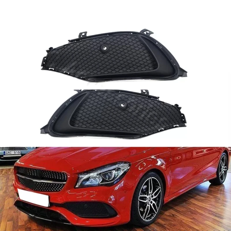 2Pcs Front Bumper Grille Replacement Fog Light Cover for CLA180 CLA200 CLA250 W117 2016-2019 Auto Accessory 1178857500