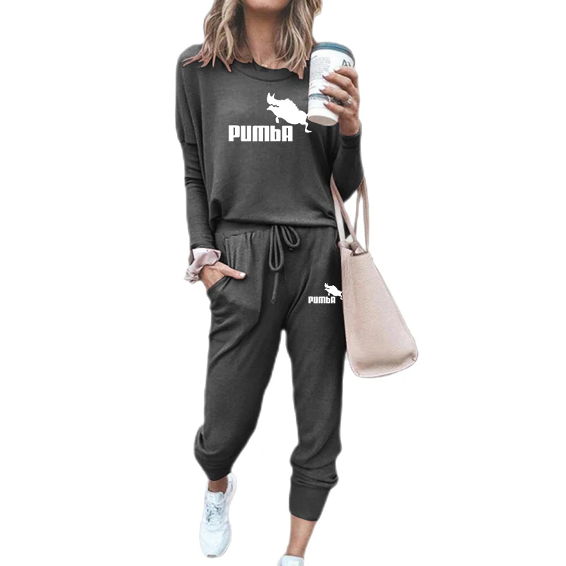 Winter two piece set women Casual Tracksuit Woman Long Sleeve pullover Hoodies Sweatshirt Pants Jogger Sport Suits Sportswear