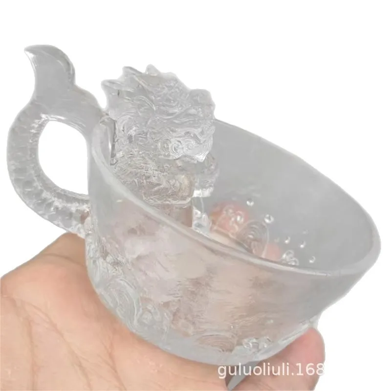 Ancient dewaxing casting glaze, Aolong teacup mug, divine beast totem temperature resistance