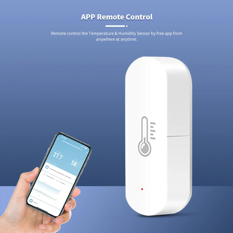 Tuya Wifi Temperature Sensor ZigBee Humidity Sensor Smart Home Work for Alexa Google Home Homekit home automation Free App