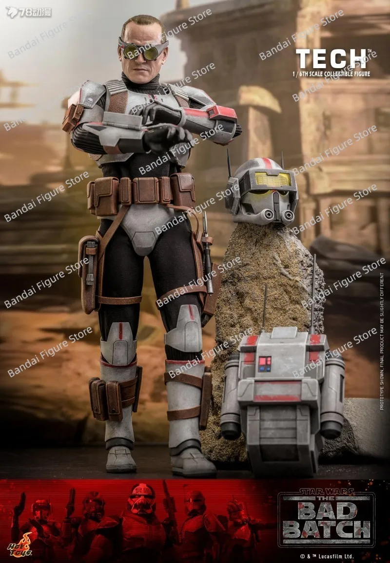 

HOTTOYS HT TMS098 1/6 Tech Movable Action Figure Star Wars: The Bad Batch Movie Original 12" Full Set Man Soldier Model Collects