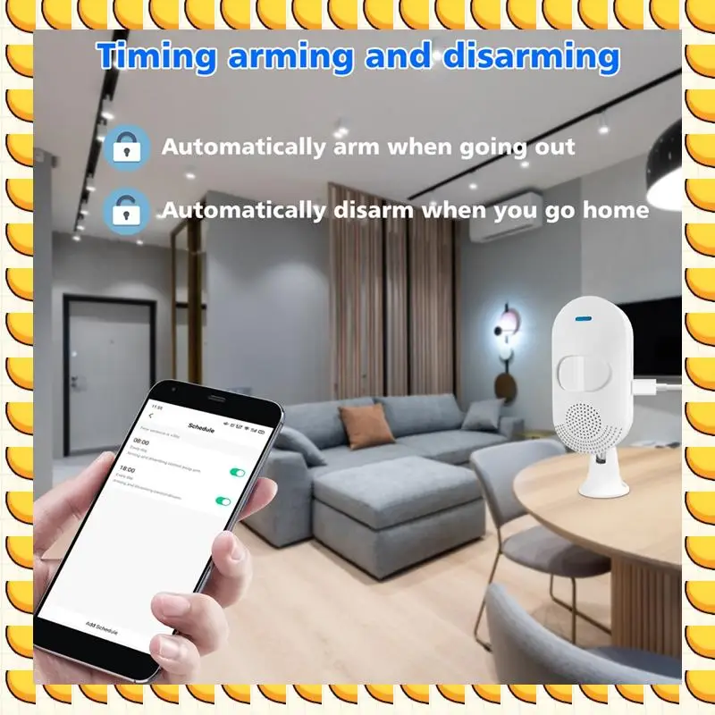 

BAAU Wi-Fi Звуковая и световая сигнализация Инфракрасный детектор PIR Датчик движения Smart TUYA APP Система удаленного уведомления