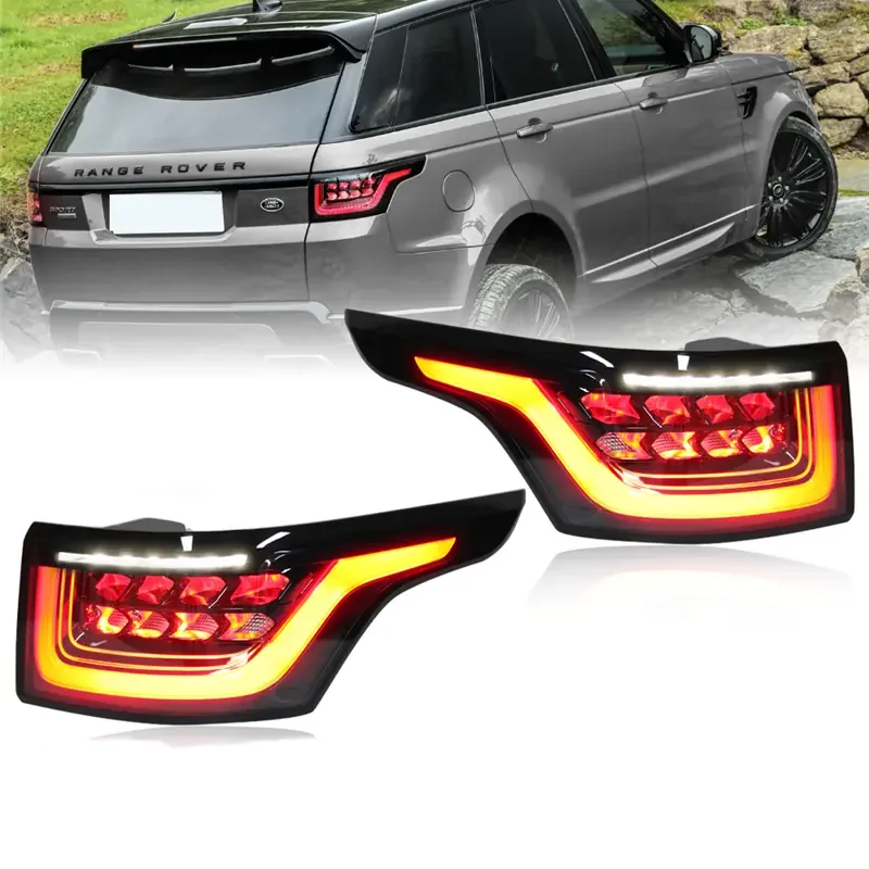 

Car Accessories LED Brake Fog Lamp Yellow Turn Signal Light Rear Tail Light for Land Rover Range Rover Sport 2014-2017