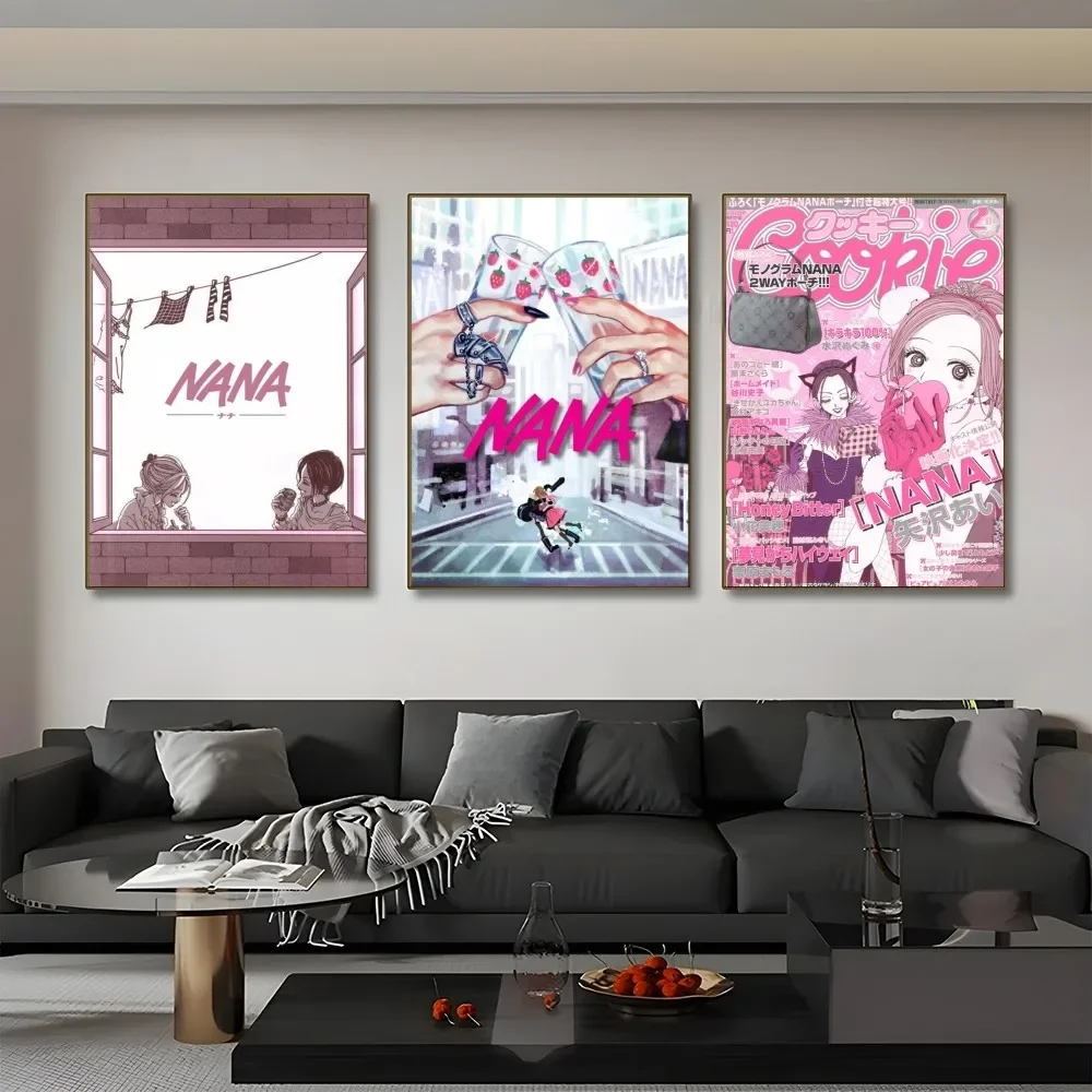 Anime Nana Osaki Line Poster Wall Art Printing Waterproof Home Living Bed Room Bar Aesthetic Decor
