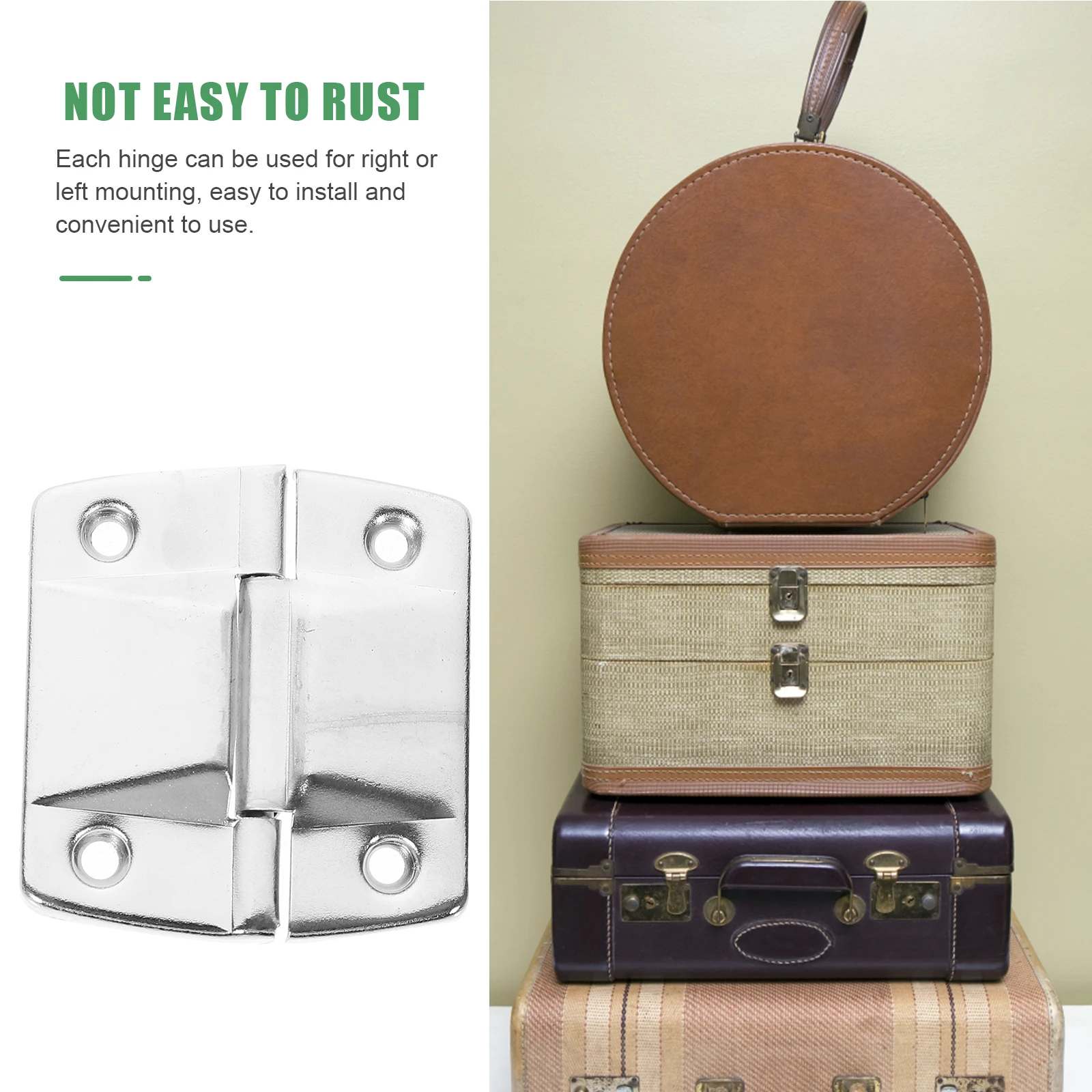 

6pcs Box Accessories Heavy Duty Metal Cabinet Chest DIY Wood Toolbox Jewelry Support Box Hinge Stable Support Hardware