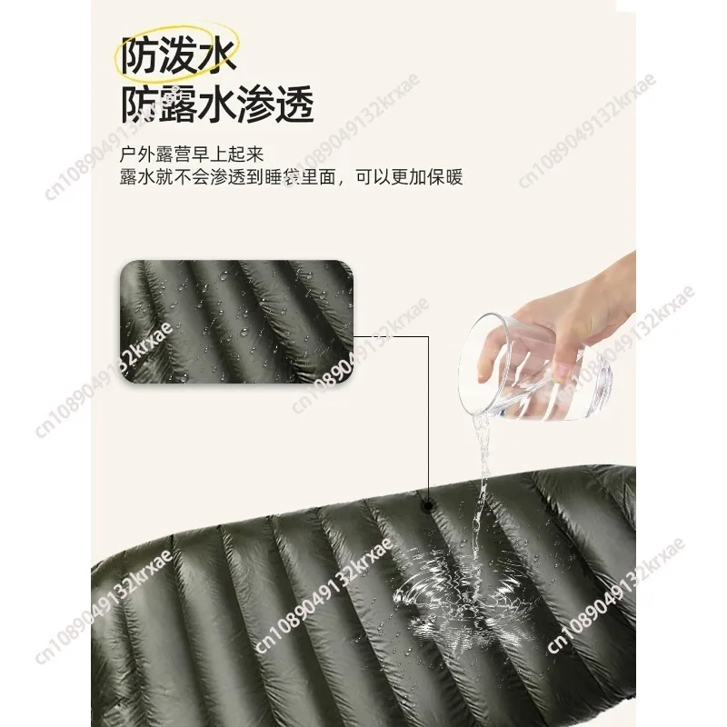 Down sleeping bag goose down adult outdoor minus 30 degrees lightweight camping travel portable ultra light lunch break