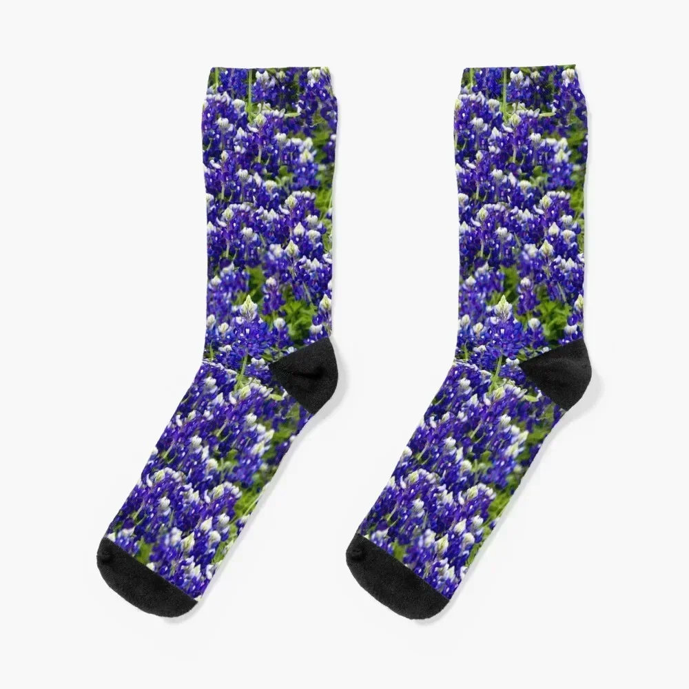 

Texas Bluebonnets Socks luxury cool christmas gift Socks For Women Men's