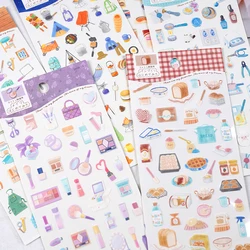 Kawaii Sweet Daily Things Paper Stickers Scrapbooking Diy Journal Cute Sticker Aesthetic Sticker Art Deco Supplies Gift Prizes