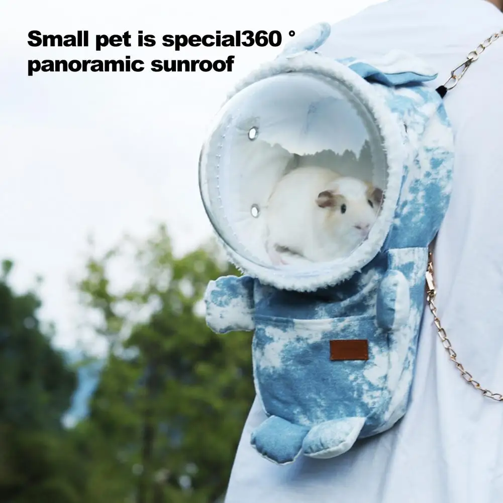 Hamster Carrying Bag Detachable Breathable Convenient Rabbit Ears Decor Small Pet Travel Bag Hamster Carrier Pet Storage view 2
