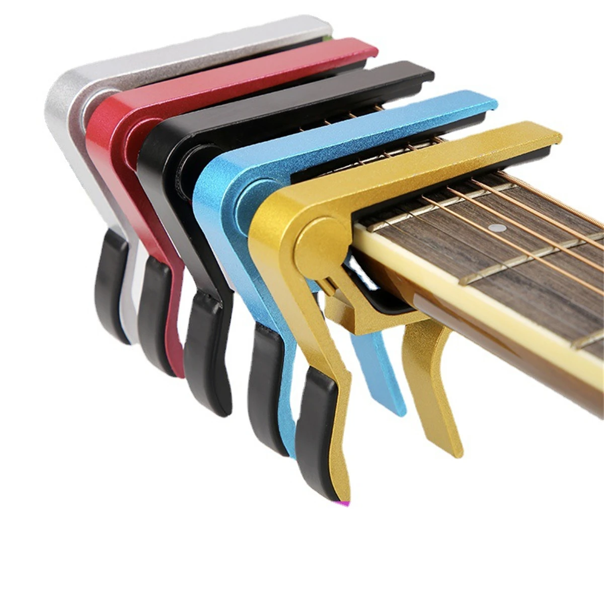 Nuevo cejilla universal para guitarra de aleación de aluminio, cejilla ligera y duradera de cambio rápido para guitarras acústicas, eléctricas y clásicas