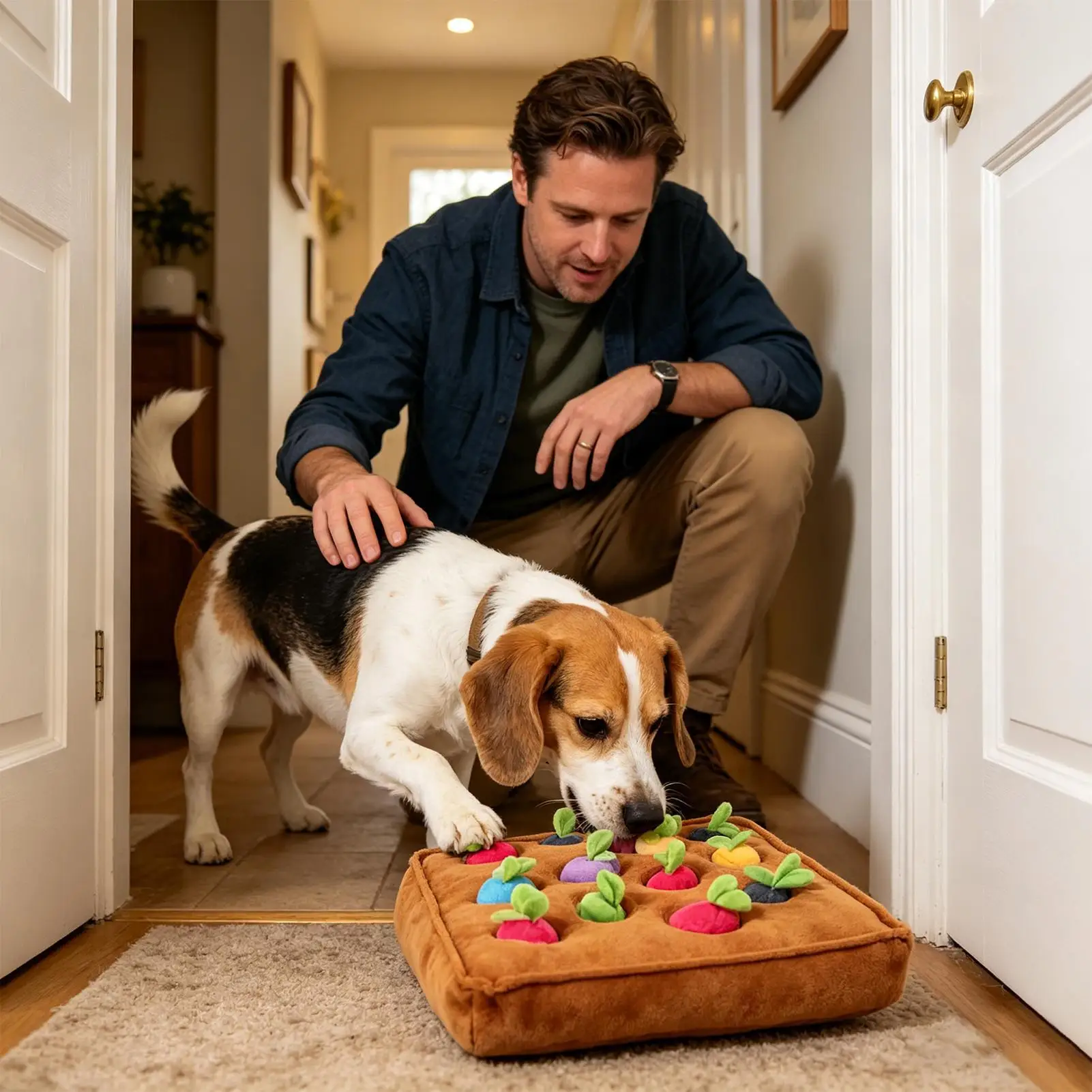 

Плюшевый коврик для нюхания собак в форме моркови, развивающий коврик для щенков, коврик для обогащения среды для владельцев животных, любителей животных, дрессировщиков, для квартиры, дома, офиса