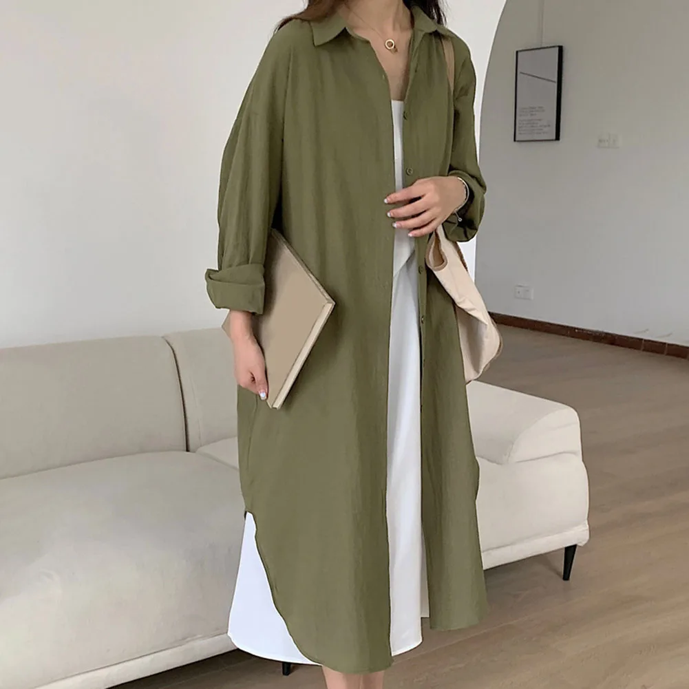 เดรสฤดูใบไม้ร่วง เดรสวันหยุดพักผ่อน เดรสใส่ได้ทุกวัน เดรสแขนยาว เดรสฤดูใบไม้ผลิ ผ้ามีความยืดหยุ่นเล็กน้อย เหมาะสำหรับเพศหญิง