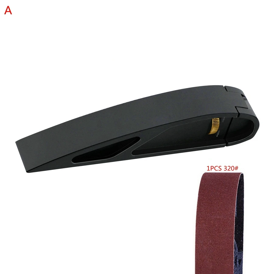 Portable Sandpaper Holder Aluminum Alloy Adjustable Curve Grinding Polishing Belt Sander Sandboard Woodworking Sand Framer Tool