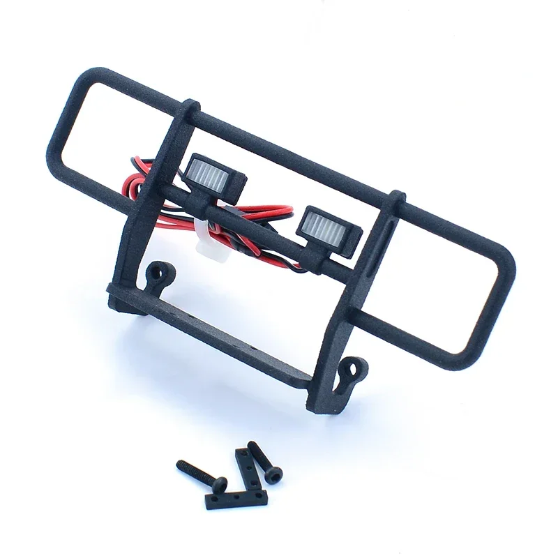 TRX4M Simulated Front Bumper with Light and Winch for 1/18 RC Crawler Car Traxxas TRX4-M Chevrolet K10 Upgrade Parts