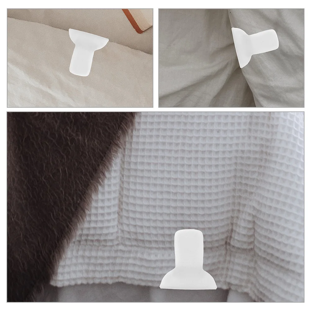 

12Pcs Quilt Fixed Clamps No Needle Comforter Clips Easy Use Bedding Fastener Anti-Slip Quilt Cover Fixator Bed Sheet Clips