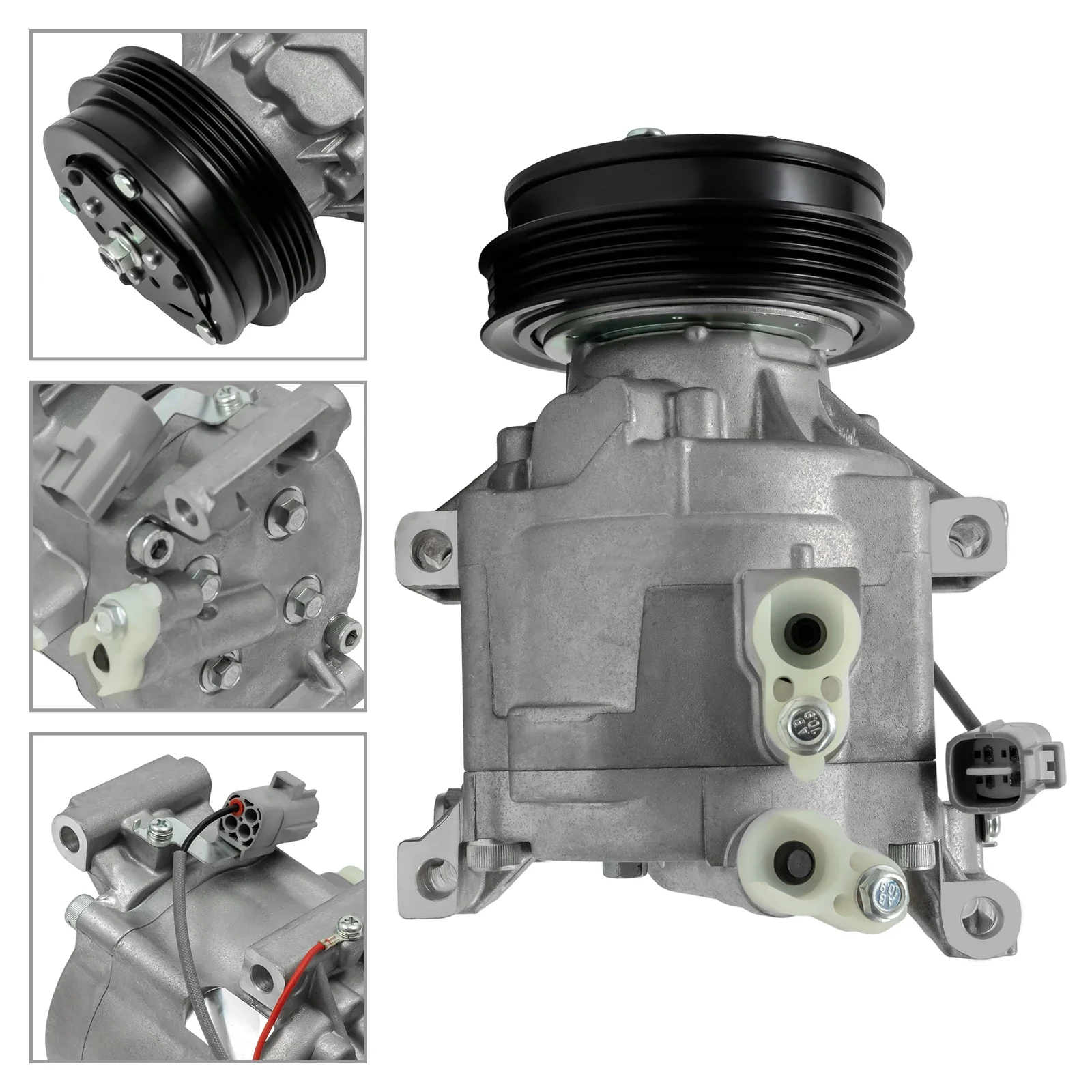 Compressor with Excellent Silencer Automobile Air Conditioning Compressor for 2000-2005 Toyota Echo 1.5L Models   ﻿ ﻿ ﻿