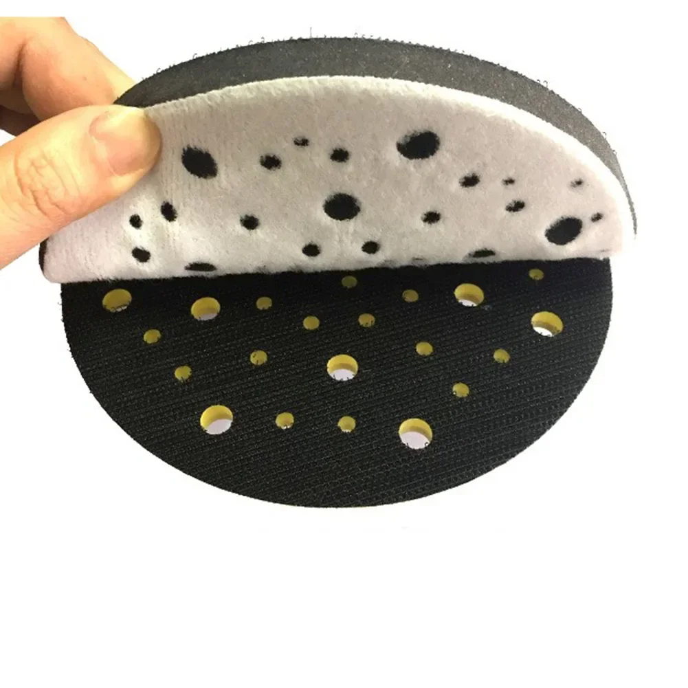 6Inch 150mm Interface Pads 70 Hole Hook & Loop Soft Sponge Interface Discs For Sander Polishing Sanding Abrasive Tools Accessory