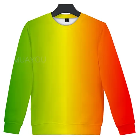 नीऑन ग्रीन स्वेटशर्ट पुरुषों के लिए कस्टम रंगीन कैपलेस हुडी पुरुषों के लिए सॉलिड कलर क्रू नेक स्वेटर 3D रेनबो प्रिंट कोट जैकेट 4XL 10 best sales नीऑन हरा - №1