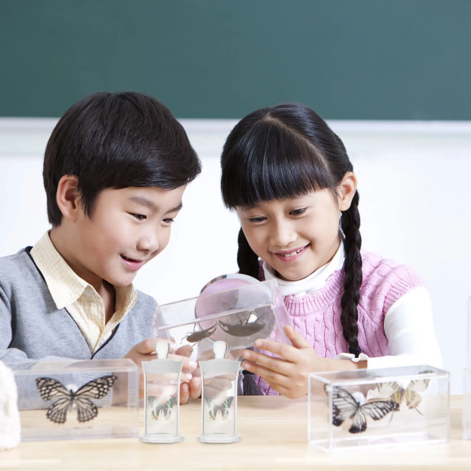 

Sample Bottle Clear Glass Laboratory Bottle Solid Base Stable Use for Education Chemistry Sample Vial