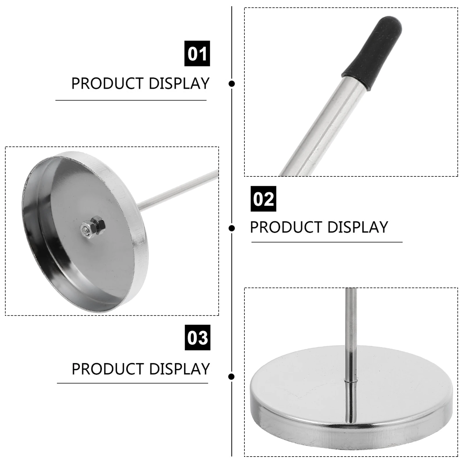 

2pcs Metal Receipt Holder Desk Organizer Spike Bill Fork Memo Notes Kitchen Restaurant Storage