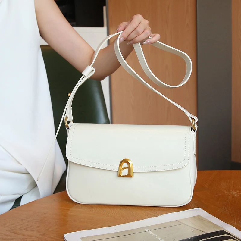 

Fashion 2025 Ladies Genuine Leather Crossbody Shoulder Bag Women's Simple Trend Luxury Handbag
