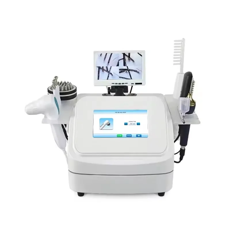 

Новый 7 в 1, высокочастотный аппарат для обнаружения волос, лечение кожи головы, анализ волос, уход за кожей головы, массажное устройство для восстановления роста волос