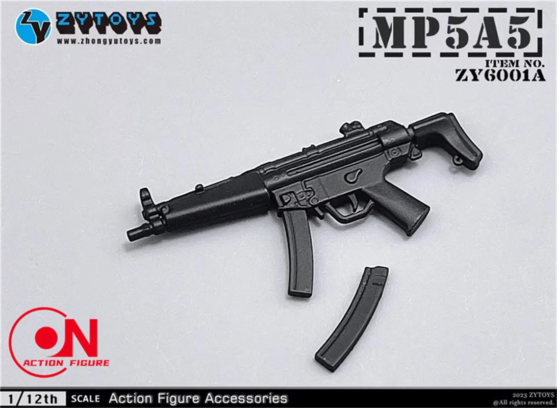 ZYTOYS ZY6001 1/12 MP5 M4 AK47 P90 M1887 군인 총 무기 모델 9pcs 미니 장면 액세서리 맞는 6'' 액션 피규어 바디
