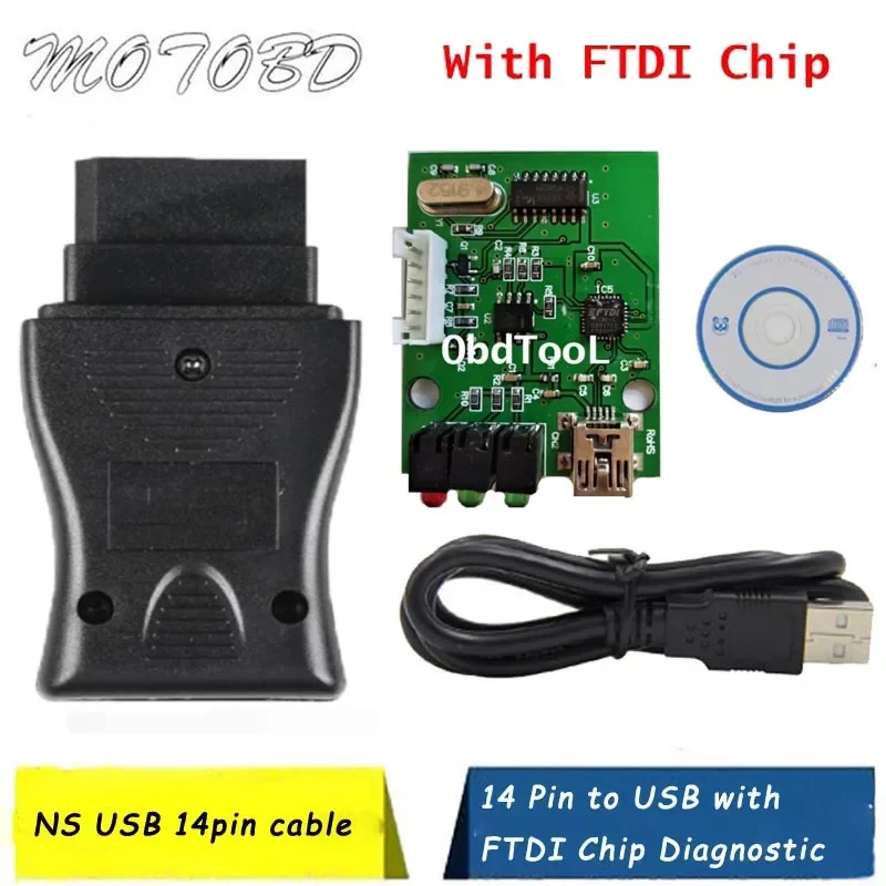 Newest For Nissan Con sult USB Diagnostic Tools 14Pin Con sult Connector Cable Faults Code Reader For Nissan-14 Pin