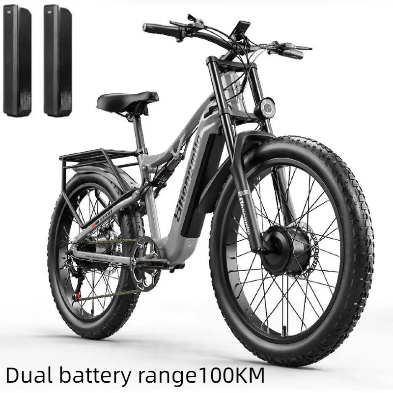 Electric Bike S600 Dual Motor 2000W 48V35AH Dual Battery 26 Inch Wide Tire Mountain E-Bike All Terrain Off-Road Electric Bicycle image 2