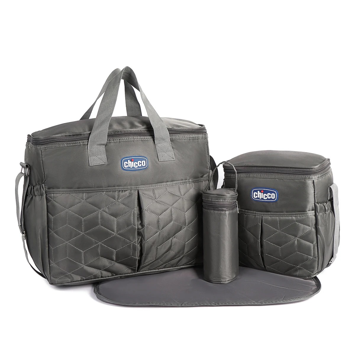 

New Fashionable Quilted Multifunctional Mommy Bag Four-Piece Set; Large Capacity Single Shoulder Crossbody Mommy Bag for Travel; Portable Mother and Baby Handheld Diaper Bag Set