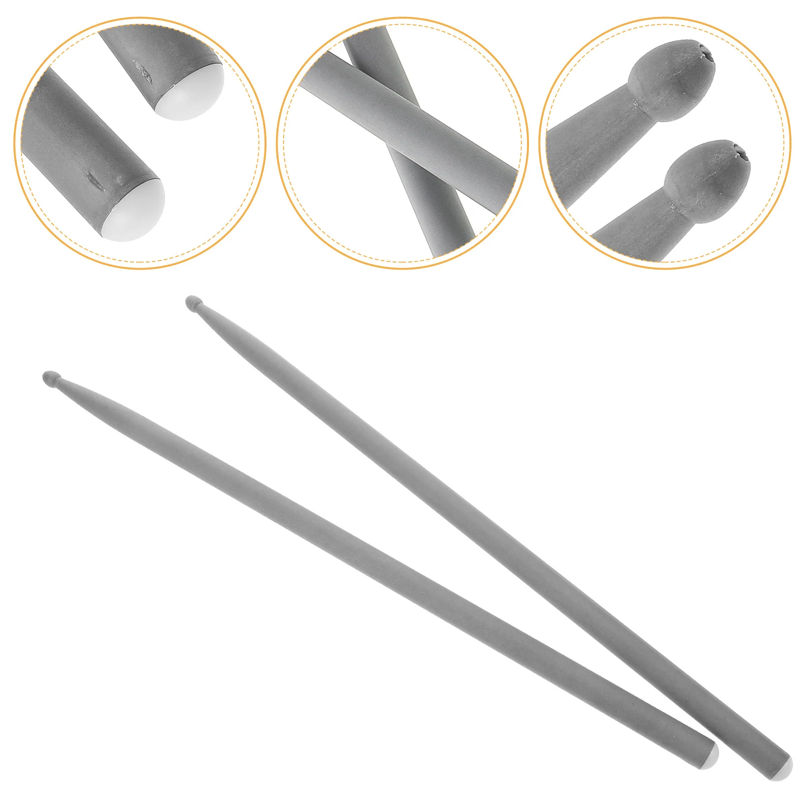 قابلة لإعادة الاستخدام ألياف الكربون عصي طبلة لممارسة الطبول ممارسة قرع عصا مجموعة المبتدئين الجاز الطبال الملحقات