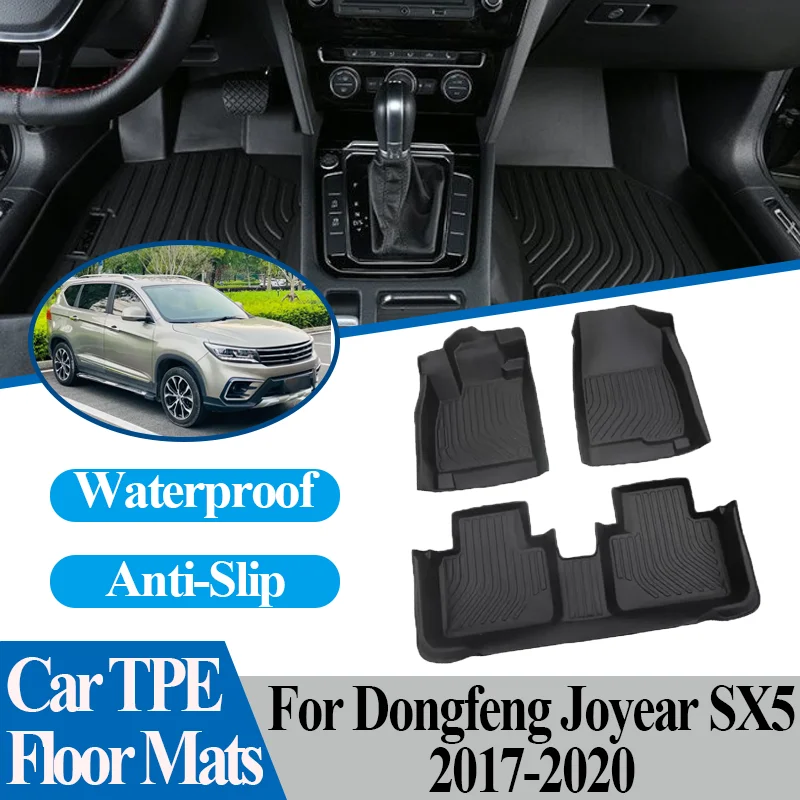 

Car Floor Mats For Dongfeng Joyear SX5 2017 2018 2019 2020 TPE Material Anti-slip Waterproof Footpad Cover Carpet Pad Foot Pad
