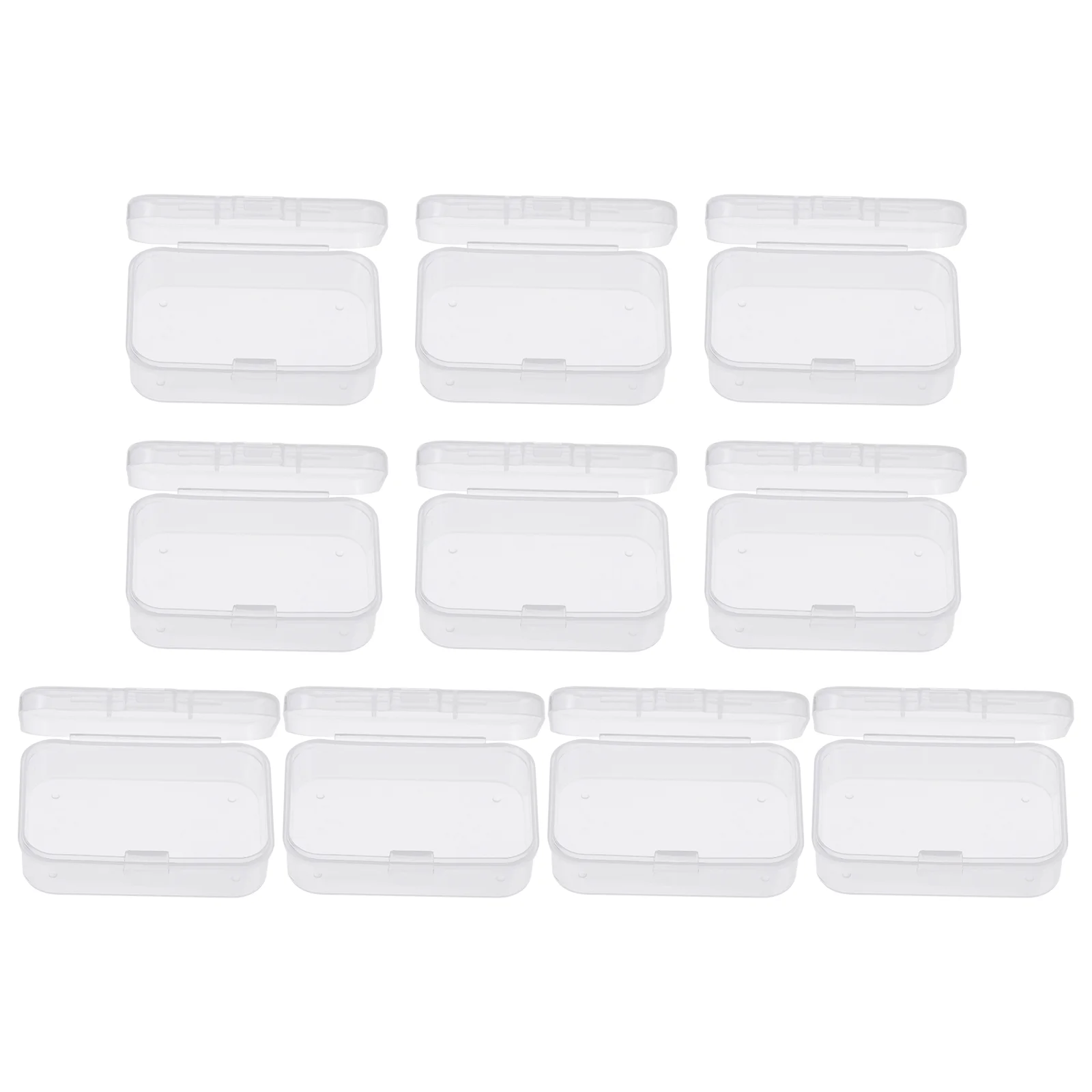 

10 Pcs Rectangular Plastic Guitar Pick Storage Box Stylish ganizers for Small Items Ideal for Candies Guitar Picks More