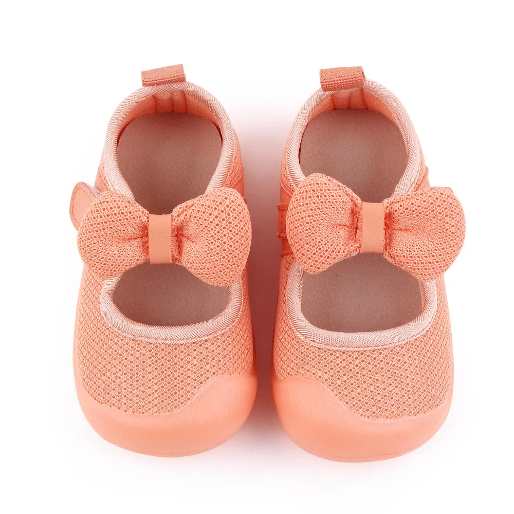 Spring and summer new classmates Korean version girls mesh breathable bow half sandals children's sweet princess shoes 2635