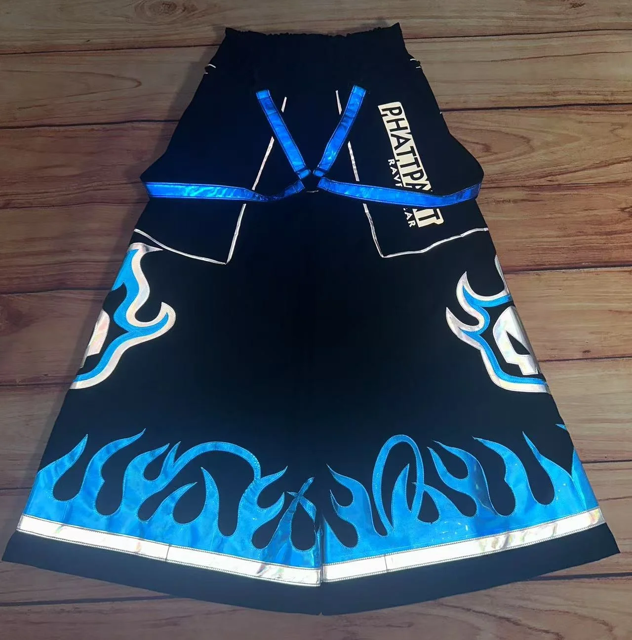 PHATTPANT Phat Celana Shuffle Tari Lebih Keras Gaya Melbourne Shuffle Goyang Gaya Keras Gelombang Panas Rave Gelombang Rave Gear Biohazard C014