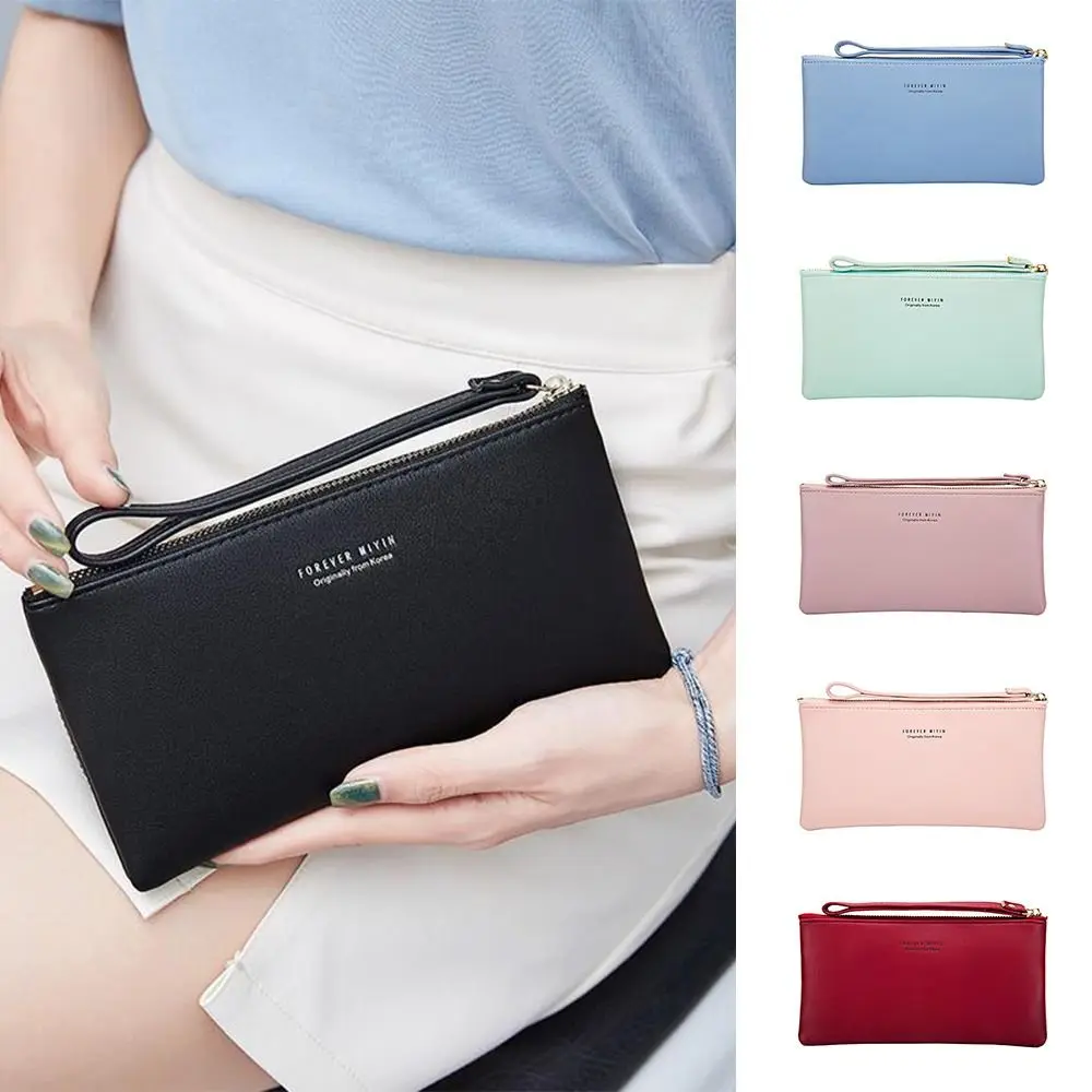 Gifts With Touch Screen Long Mobile Phones Wallet Portable Large Capacity Women's Thin Purse Visual Card Holder